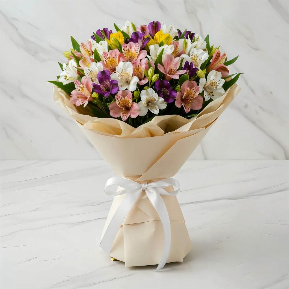 Букет цветов из: Альстромерии в Зернограде