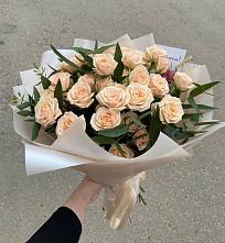 Букет Кремовые розы Латте в Зернограде