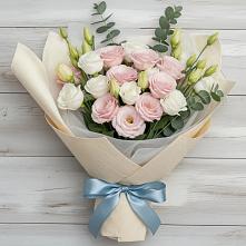 Букет цветов из:  Лизиантусы в Зернограде