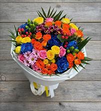 Букет цветов из:  Розы и Хризантемы в Зернограде