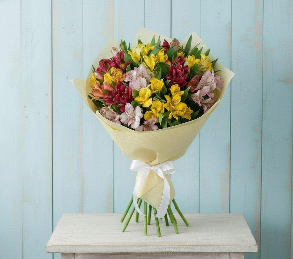 Букет цветов из: Альстромерии в Зернограде