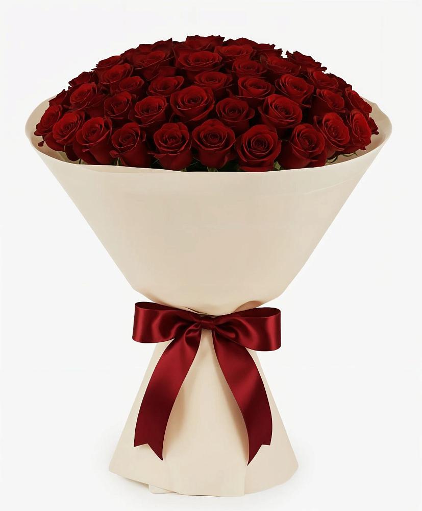 Букет 101 Бордовая роза Блэк Бакарра в Зернограде