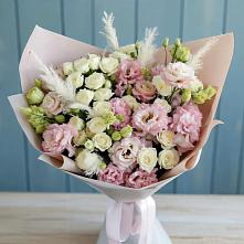 Букет цветов из:  Альстромерии и Розы #REPLACE_PRED# Зернограде